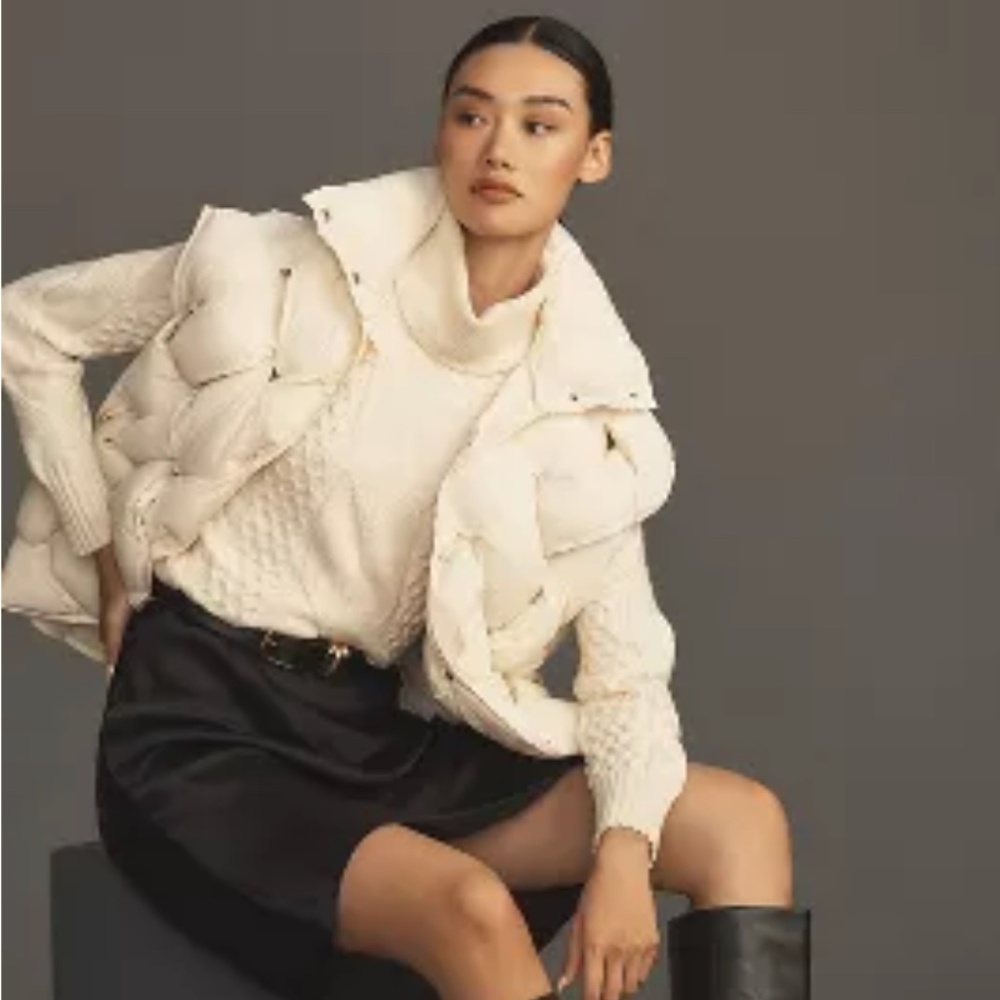 By Anthropologie Woven Puffer Vest